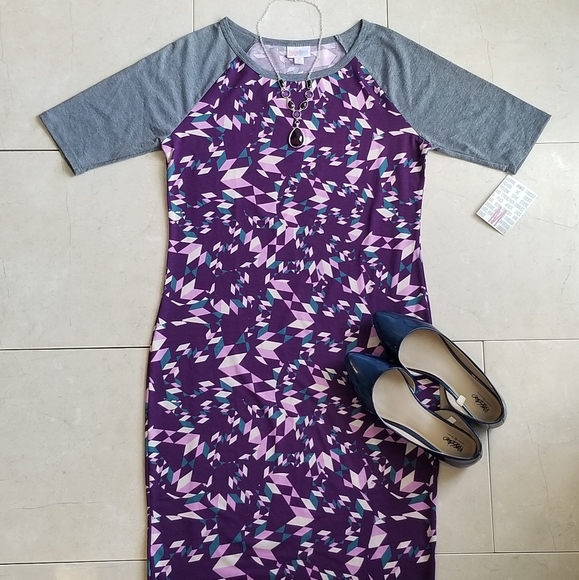 LuLaRoe Dresses & Skirts - LuLaRoe Purple Midi Julia Dress